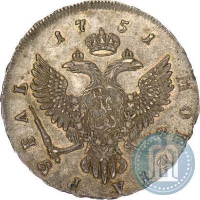 Picture 1 rouble 1751 year ММД 