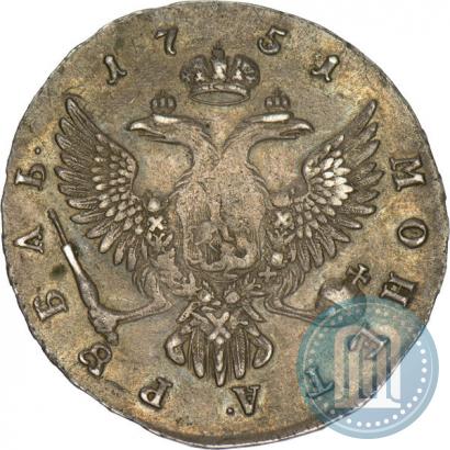 Picture 1 rouble 1751 year ММД 