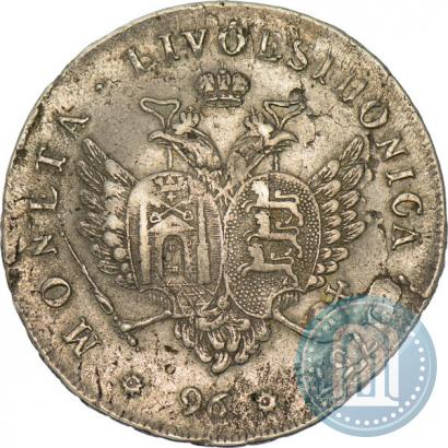 Picture 96 kopecks 1757 year  "For Livonia"