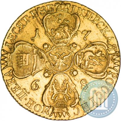 Picture 10 roubles 1768 year СПБ 