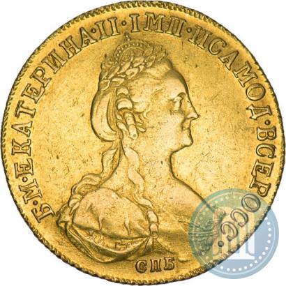 Фото 10 рублей 1780 года СПБ 