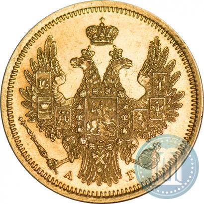 Фото 5 рублей 1851 года СПБ-АГ 