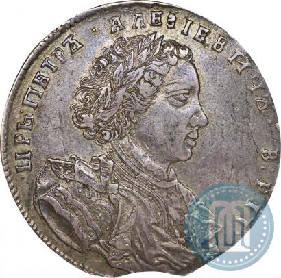 Фото 1 рубль 1707 года  "Портрет работы Г. Гаупта"