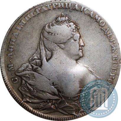 Фото 1 рубль 1736 года  "Портрет работы Гедлингера"