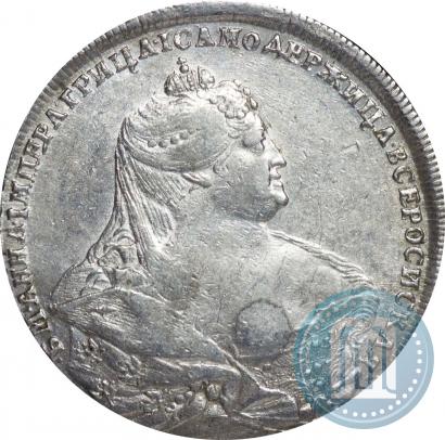 Picture 1 rouble 1737 year  "Moscow type"