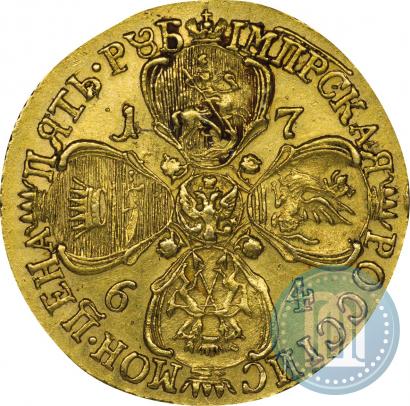 Picture 5 roubles 1764 year СПБ 
