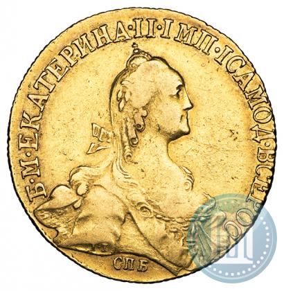 Picture 10 roubles 1772 year СПБ 
