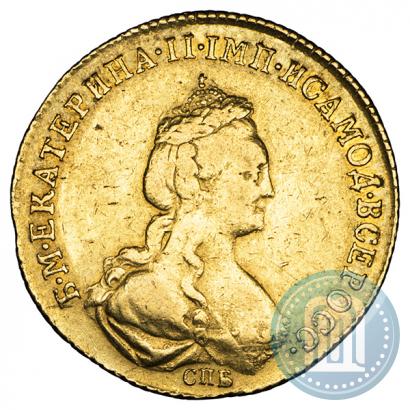 Фото 5 рублей 1781 года СПБ 