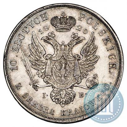 Picture 10 złotych 1820 year IB 