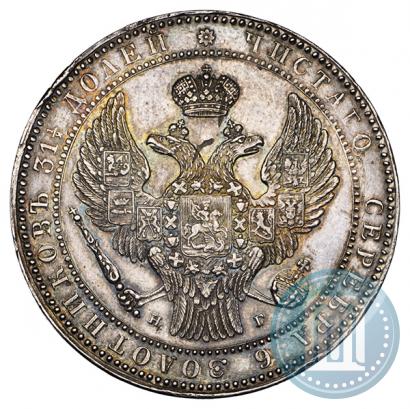 Picture 1,5 roubles - 10 złotych 1833 year НГ 