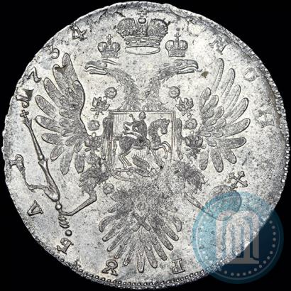 Фото 1 рубль 1734 года  "Тип 1734 года"