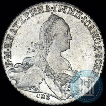 Фото 1 рубль 1776 года СПБ-ЯЧ 