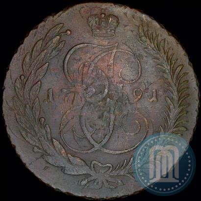 Фото 5 копеек 1791 года  "Павловский перечекан"