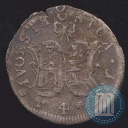 Фото 4 копейки 1757 года  "Ливонез"