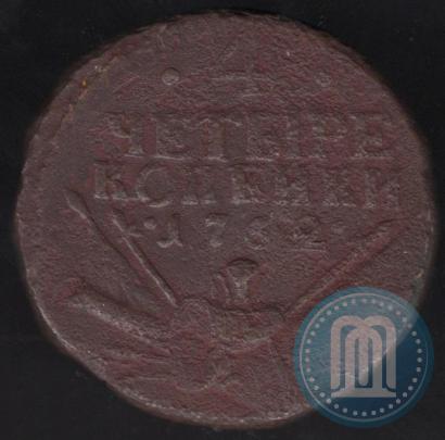 Picture 4 kopecks 1762 year  