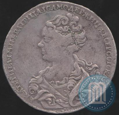 Picture 1 rouble 1726 year  "Moscow type, portrait turned to the left"