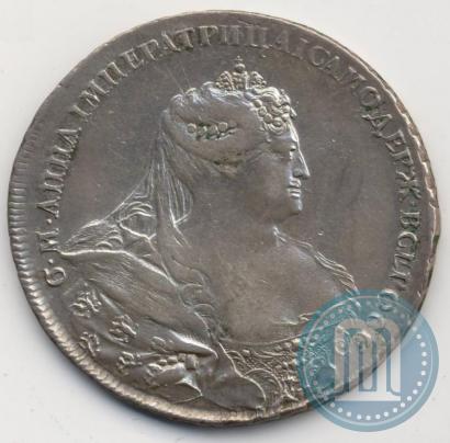 Фото 1 рубль 1737 года  "Работы Гедлингера"