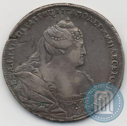 Picture 1 rouble 1739 year  "Moscow type"