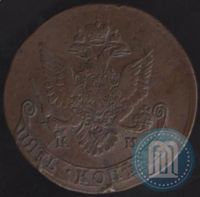 Фото 5 копеек 1782 года КМ 