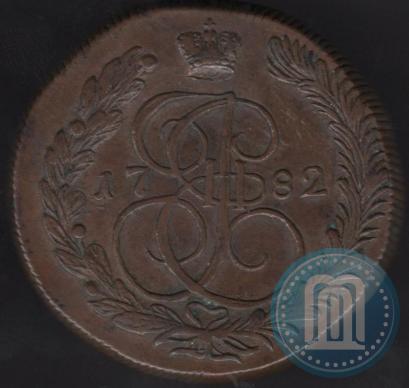 Фото 5 копеек 1782 года КМ 