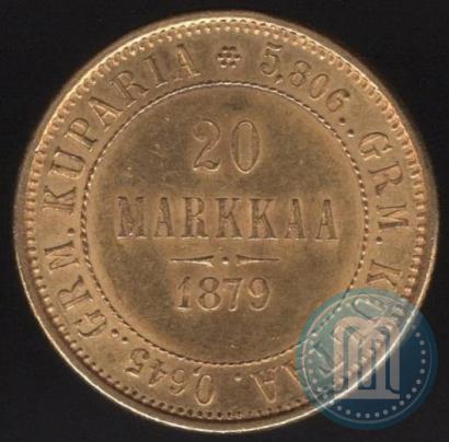 Picture 20 markkaa 1879 year S 