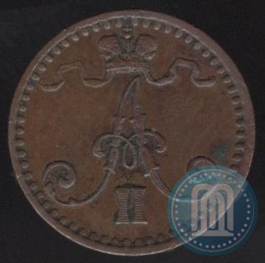 Picture 1 penni 1865 year  