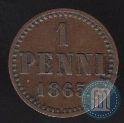 Picture 1 penni 1865 year  