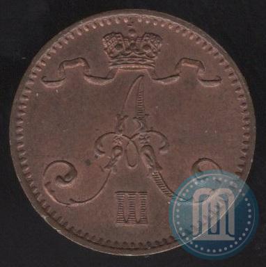 Фото 1 пенни 1881 года  