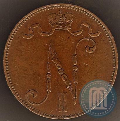 Picture 5 pennia 1910 year  