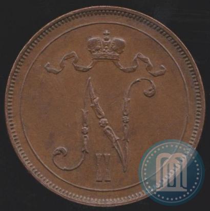 Фото 10 пенни 1900 года  