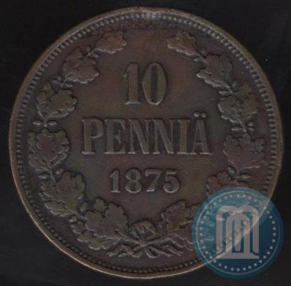 Picture 10 pennia 1875 year  