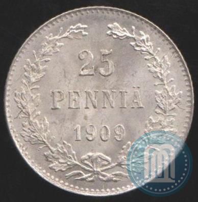 Picture 25 pennia 1909 year L 