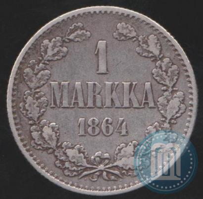 Picture 1 markka 1864 year S 