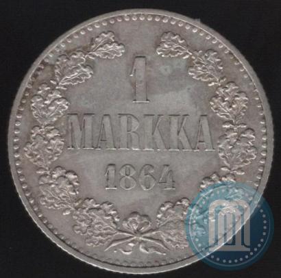 Picture 1 markka 1864 year S 