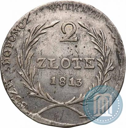Фото 2 злотых 1813 года  
