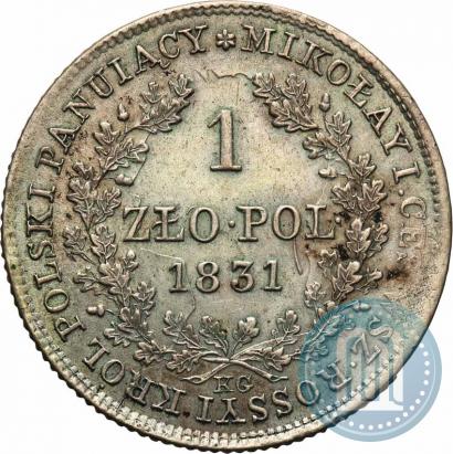 Picture 1 złoty 1831 year KG 