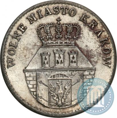 Фото 10 грошей 1835 года  "Свободный город Краков"