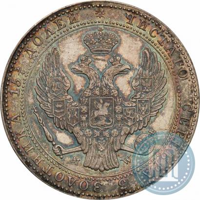Picture 3/4 roubles - 5 złotych 1840 year MW 
