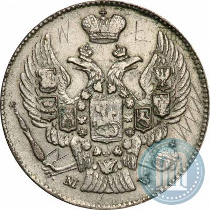 Picture 20 kopecks - 40 groszy 1845 year MW 