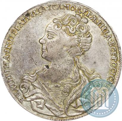 Picture 1 rouble 1726 year  "Moscow type, portrait turned to the left"