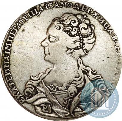 Picture 1 rouble 1726 year  "Moscow type, portrait turned to the left"