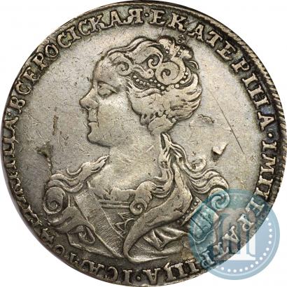 Picture Poltina 1726 year  "Moscow type, portrait turned to the left"