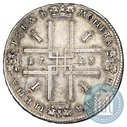 Picture 1 rouble 1723 year  "Portrait in ancient armour"