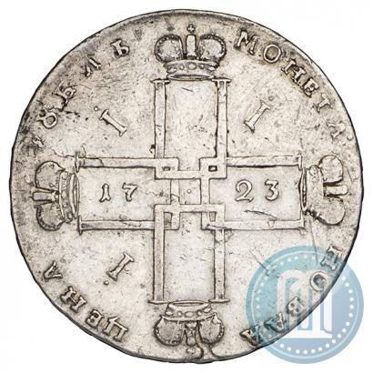 Фото 1 рубль 1723 года OK "Портрет в горностаевой мантии"