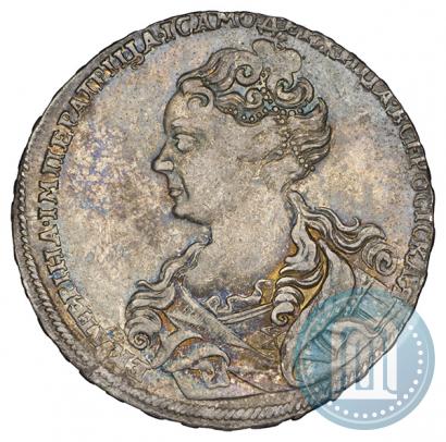 Picture 1 rouble 1726 year  "Moscow type, portrait turned to the left"