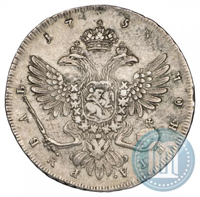 Picture 1 rouble 1738 year СПБ "Petersburg type"
