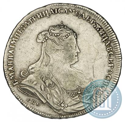 Фото 1 рубль 1739 года СПБ "Петербургский тип"