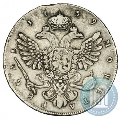 Фото 1 рубль 1739 года СПБ "Петербургский тип"