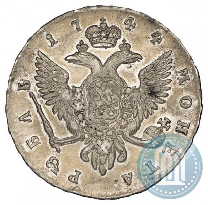 Фото 1 рубль 1744 года СПБ 