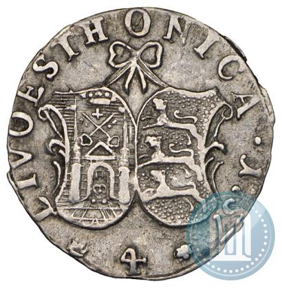 Фото 4 копейки 1757 года  "Ливонез"